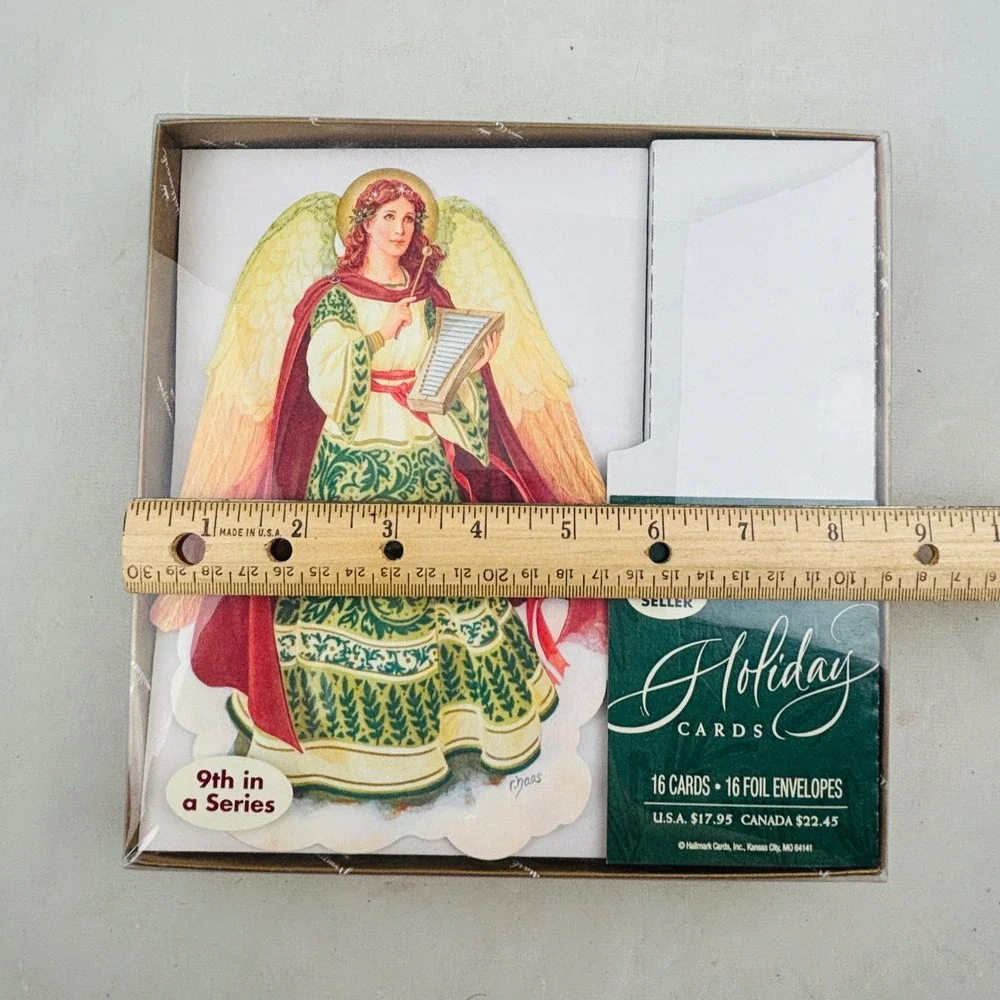 Hallmark Christmas Angel Chorus Xylophone Robert Haas 44 Cards 47 Foil Envelopes